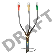 Муфта кабельная концевая внутренней установки 10кВ КВТпН 3х(70-120мм) с болтовыми наконечниками Нева-Транс Комплект 22020055