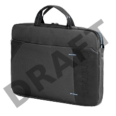 Сумка для ноутбука Сумка Continent  CC-205GB(нейлон, серый, с голубой отстрочкой, 15,6'')     