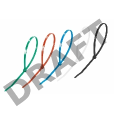 Хомут-стяжкa нeйлонoвая REXANT 400x4,8 мм, цветная, упаковка 25 шт.