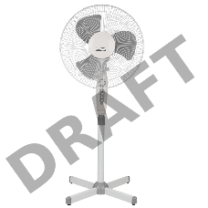 Вентилятор напольный DUX DX-1611T с таймером, 40 Вт, 220V, цвет белый/серый