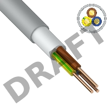 Кабель силовой медный NUM-J 3x1,5 мм² 100 м ГОСТ 31996-2012, ТУ 3520-015-38229892-2015