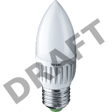 Лампа светодиодная 94 483 NLL-P-C37-5-230-4K-E27-FR 5Вт свеча 4000К белый E27 370лм 220-240В Navigator 94483