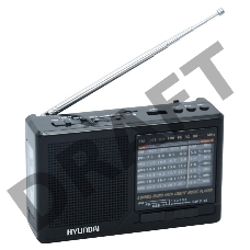 Радиоприемник портативный Hyundai H-PSR140 черный USB microSD