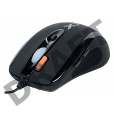 Мышь A4Tech X(7)-710MK  Мини (черный) USB, 2000dpi, встр. память 16Кб, 1000ГЦ, 6 кнопок.