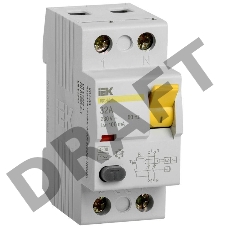 Выключатель дифференциального тока (УЗО) 2п 32А 100мА тип AC ВД1-63 ИЭК MDV10-2-032-100