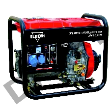 Генератор ELITECH ДЭС 8000 ЕM  диз. 4-х такт 6.5кВт\11.6л.с. 474см3 т\бак-12.5л 2л\ч 104кг эл.старт