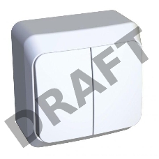 Выключатель 2-кл. ОП Этюд 10А IP20 бел. SchE BA10-002B