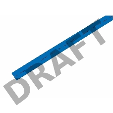 Термоусаживаемая трубка REXANT 10,0/5,0 мм, синяя, упаковка 50 шт. по 1 м