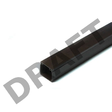 Кабель-канал 12х12 L2000 пластик с двойным замком венге УралПак КК-4812012-200