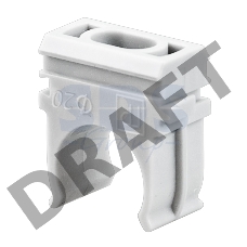 Крепеж-клипса для труб REXANT, Ø16 мм, серый, 100 шт./уп.