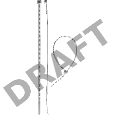 Кабельные стяжки белые КС-Б1, 4.8 x 500 мм, 100 шт, нейлоновые, ЗУБР Профессионал