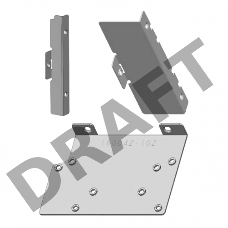 Рамка Chenbro 84H323610-058 Рамка крепления блока питания FSP550-50ERS в корпус RM236xx