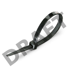 Нейлоновые стяжки FORTISFLEX КСС 8х300 черный 100 штук 50283