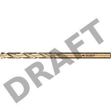 Сверло по металлу, ЗУБР КОБАЛЬТ 3.0х61мм, сталь Р6М5, класс А