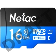 Флеш карта microSDHC 16GB Netac P500 <NT02P500STN-016G-R>  (с SD адаптером) 80MB/s