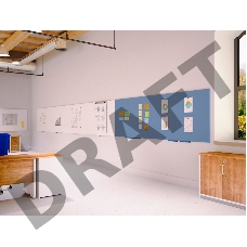 Демонстрационная доска Rocada Skinwhiteboard 6419R магнитно-маркерная лак 55х75см белый