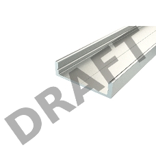 Профиль накладной алюминиевый 2807-2, 2 м REXANT