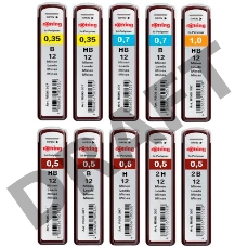 Грифель Rotring Tikky S0312680 0.7мм B (12гриф)
