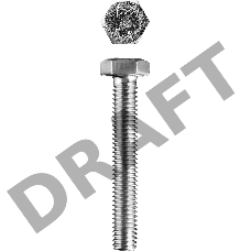 Болт ГОСТ 7798-70, M20 x 160 мм, 5 кг, кл. пр. 5.8, оцинкованный, ЗУБР