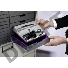 Органайзер настольный Durable 7613-12 Varicolor 190x50x240мм фиолетовый/серый