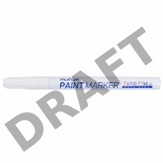 Маркер-краска MunHwa «Extra Fine Paint Marker» 1 мм, белая, нитрооснова