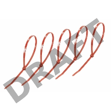 Хомут-стяжкa нeйлонoвая REXANT 400x4,8 мм, красная, упаковка 25 шт.