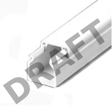 Кабель-канал 12х12 L2000 пластик с двойным замком УралПак КК-19012012-200