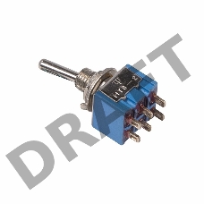 Тумблер 250V 3А (6c) ON-OFF-ON двухполюсный  Micro  REXANT