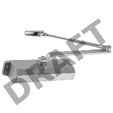 Доводчик дверной ЗУБР 37910-100  для дверей массой до 100 кг, цвет серебро