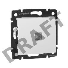 Электроустановочные изделия Legrand Legrand 774426 Переключатель 2 напр. 10А Valena с подсветкой (белый) 