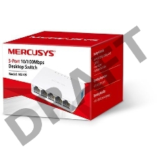 Коммутатор Mercusys MS105, 5 портов Ethernet 100 Мбит/с