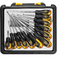 Набор JCB JSD021  сталь S2.двухкомпонентные рукоятки.магнитный наконечник.12 предм.в боксе