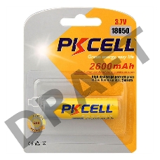 Литий-ионный аккумулятор PKCELL 18650 2600-1B тип - 18650 1 шт в блистере, без защиты
