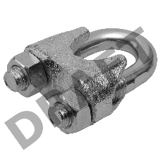 Зубр Зажим троса DIN 741, оцинкованный, 8мм, ТФ5, 60 шт 4-304415-08