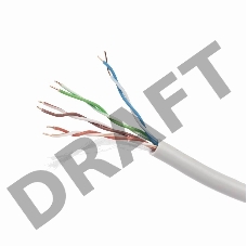 Кабель UTP Cablexpert UPC-5004E-SO кат.5e Fluke МЕДЬ однож. 4х2х0.48 мм, 305 м pullbox, серый (FLUKE TEST)