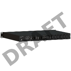 Автоматический стоечный переключатель ELEMY ATS-1203/16/S (1U, 220В, 16А, in (2) C20, out (1) C19 (6) C13)