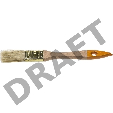 Кисть флейцевая DEXX, деревянная ручка, натуральная щетина, индивидуальная упаковка, 25мм