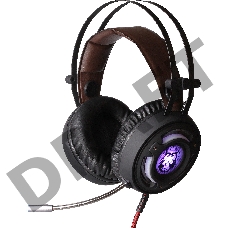 Игровая стереогарнитура QUMO AVALON GHS006 Avalon , подсветка, интерфейс USB + 3.5 jack
