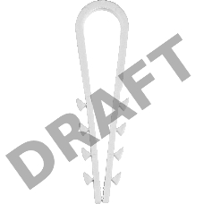 Дюбель-хомут для круглого кабеля ДХ-К, 5 - 10 мм, 100 шт, нейлоновый, ЗУБР