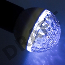 Лампа шар e27 9 LED  Ø50мм синяя