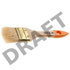 Кисть флейцевая DEXX, деревянная ручка, натуральная щетина, индивидуальная упаковка, 50мм