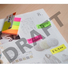 Закладки самокл. индексы бумажные Hopax 21205 20x50мм 4цв.в упак. 50лист