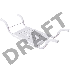 Сиденье на ванну НИКА пластмассовое СВ4 белый