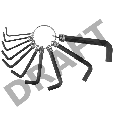 Набор DEXX 27403-H10  оксидированные. на кольце. HEX. 1.5-2-2.5-3-3.5-4-5-5.5-6-8. 10шт