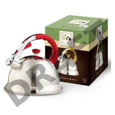 Чайник TECO 3,0 л. со свистком, TC-106, из нержавеющей стали, капсулированное дно