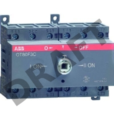 Рубильник реверсивный OT80 F3C 80А (75А AC23) ABB 1SCA105402R1001