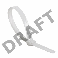 Хомут-стяжка нейлоновая многоразовая REXANT 300x7,5 мм, белая, упаковка 100 шт.