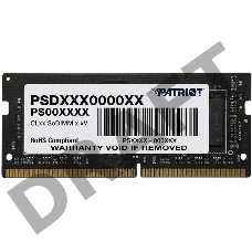 Модуль памяти SO-DIMM DDR 4 DIMM 4Gb PC21300, 2666Mhz, PATRIOT Signature (PSD44G266681S) (retail)