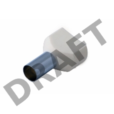 Наконечник штыревой втулочный изолированный F-14 мм 2х16 мм² (НШВи(2) 16-14/НГи2 16-14) слоновая кость REXANT