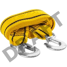 Трос буксировочный STAYER STANDARD, 2 крюка, сумка, 4м, 3,5т